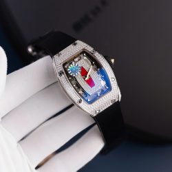 Đồng Hồ Nữ Richard Mille RM07-01 Replica 11 Đính Đá Dây Cao Su Xưởng ZF 36mm (2)