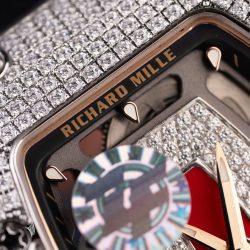 Đồng Hồ Nữ Richard Mille RM07-01 Replica 11 Đính Đá Dây Cao Su Xưởng ZF 36mm (2)
