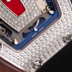 Đồng Hồ Nữ Richard Mille RM07-01 Replica 11 Đính Đá Dây Cao Su Xưởng ZF 36mm (2)