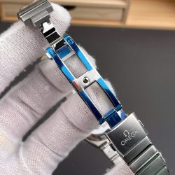 Đồng Hồ Omega Constellation Replica 11 Mặt Số Xà Cừ Đính Đá Máy Cơ Automatic 28mm (1)