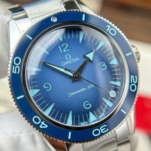 Đồng Hồ Omega Replica Cao Cấp Seamaster 300 Heritage Mặt Xanh Xưởng VS 41mm (2)