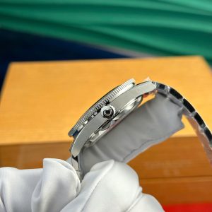 Đồng Hồ Omega Seamaster 300 Heritage Replica 1 1 Mặt Đen Dây Kim Loại Xưởng VS 41mm (2)