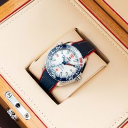 Đồng Hồ Omega Seamaster Planet Ocean 600M Replica 11 Mặt Trắng Dây Cao Su Xưởng VS 43,5mm (2)