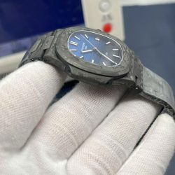 Đồng Hồ Patek Philippe Chế Tác Natilus 5711 DIW Carbon Màu Đen Mặt Xanh Siêu Nhẹ 40mm (1)