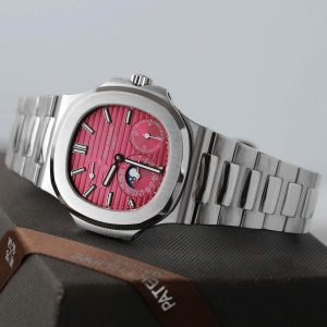 Đồng Hồ Patek Philippe Nautilus 5712 Fake 11 Mặt Màu Cherry Nhà Máy GR 40mm (2)