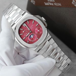 Đồng Hồ Patek Philippe Nautilus 5712 Fake 11 Mặt Màu Cherry Nhà Máy GR 40mm (2)