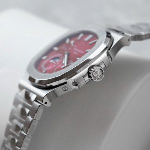 Đồng Hồ Patek Philippe Nautilus 5712 Fake 11 Mặt Màu Cherry Nhà Máy GR 40mm (2)