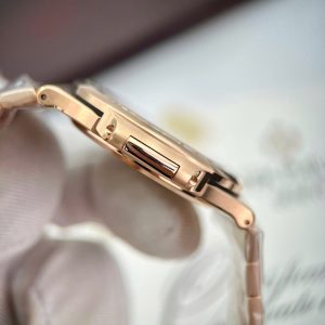 Đồng Hồ Patek Philippe Nautilus 5723 Mặt Nâu Chế Tác Bọc Vàng 18K + Đính Kim Cương Tổng Hợp Baguette 40mm (2)