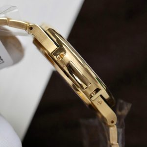 Đồng Hồ Patek Philippe Nautilus 5724R Mặt Nâu Tùy Chỉnh Bọc Vàng Thật + Kim Cương Moissanite Xưởng PPF 40mm (2)