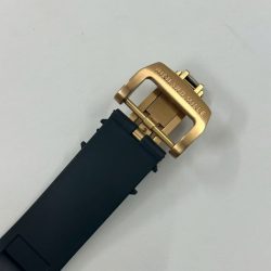 Đồng Hồ Richard Mille Fake Cao Cấp RM052 Rose Gold Skull Đính Đá Dây Cao Su 42mm (2)