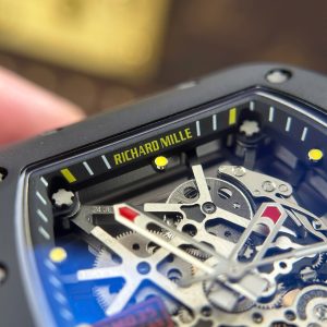 Đồng Hồ Richard Mille RM035 Americas Toro Chế Tác Vỏ Gốm Đen Dây Cao Su Xưởng ZF 40x48mm (1)