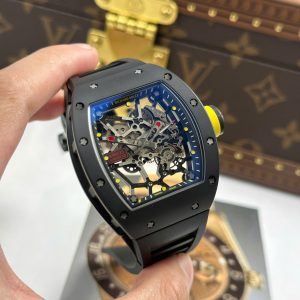 Đồng Hồ Richard Mille RM035 Americas Toro Chế Tác Vỏ Gốm Đen Dây Cao Su Xưởng ZF 40x48mm (1)