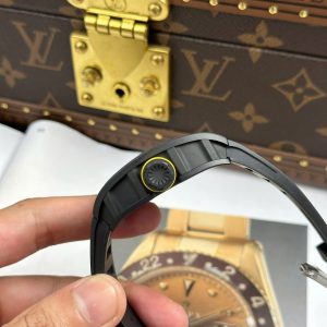 Đồng Hồ Richard Mille RM035 Americas Toro Chế Tác Vỏ Gốm Đen Dây Cao Su Xưởng ZF 40x48mm (1)
