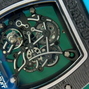 Đồng Hồ Richard Mille RM055 Carbon NTPT Chế Tác Màu Xanh Dương Xưởng ZF 49.9×42 (2)
