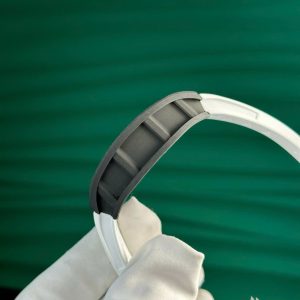 Đồng Hồ Richard Mille RM055 Chế Tác Vỏ Carbon NTPT Dây Cao Su Trắng Nhà Máy ZF 49.9×42 (2)