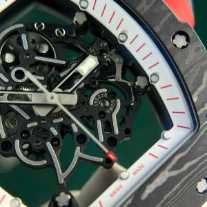 Đồng Hồ Richard Mille RM055 Vỏ Carbon NTPT Chế Tác Màu Trắng Nhà Máy ZF 49.9×42 (2)