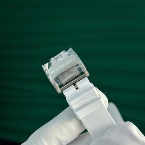 Đồng Hồ Richard Mille RM055 Vỏ Carbon NTPT Chế Tác Màu Trắng Nhà Máy ZF 49.9×42 (2)