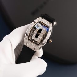 Đồng Hồ Richard Mille RM07-01 Rep Cao Cấp Nữ Màu Đen Đính Đá Nhà Máy ZF 36mm (2)