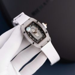 Đồng Hồ Richard Mille RM07-01 Rep Cao Cấp Nữ Màu Trắng Đính Đá Xưởng ZF 36mm (2)