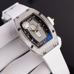 Đồng Hồ Richard Mille RM07-01 Rep Cao Cấp Nữ Màu Trắng Đính Đá Xưởng ZF 36mm (2)
