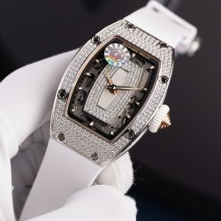 Đồng Hồ Richard Mille RM07-01 Rep Cao Cấp Nữ Màu Trắng Đính Đá Xưởng ZF 36mm (2)