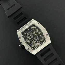 Đồng Hồ Richard Mille RM19-02 Rep 11 Đính Full Đá Dây Cao Su Đen 44mm (2)