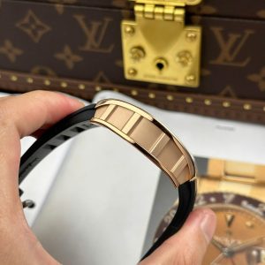 Đồng Hồ Richard Mille Rep Cao Cấp RM035 Americas Toro Mạ Vàng Hồng Dây Cao Su Xưởng ZF 40x48mm (2)