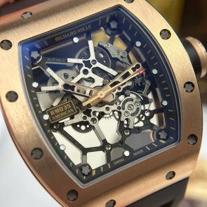 Đồng Hồ Richard Mille Rep Cao Cấp RM035 Americas Toro Mạ Vàng Hồng Dây Cao Su Xưởng ZF 40x48mm (2)