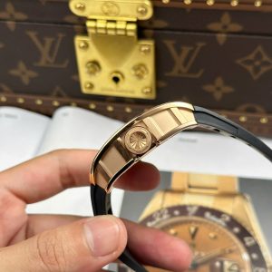 Đồng Hồ Richard Mille Rep Cao Cấp RM035 Americas Toro Mạ Vàng Hồng Dây Cao Su Xưởng ZF 40x48mm (2)