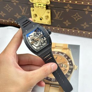 Đồng Hồ Richard Mille Replica 11 RM035 Americas Toro Vỏ Gốm Đen Dây Cao Su Xưởng ZF 40x48mm (2)