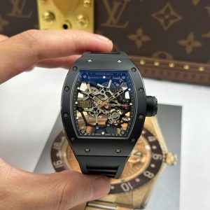 Đồng Hồ Richard Mille Replica 11 RM035 Americas Toro Vỏ Gốm Đen Dây Cao Su Xưởng ZF 40x48mm (2)