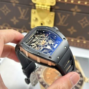 Đồng Hồ Richard Mille Replica 11 RM035 Americas Toro Vỏ Gốm Đen Dây Cao Su Xưởng ZF 40x48mm (2)