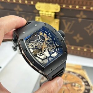 Đồng Hồ Richard Mille Replica 11 RM035 Americas Toro Vỏ Gốm Đen Dây Cao Su Xưởng ZF 40x48mm (2)