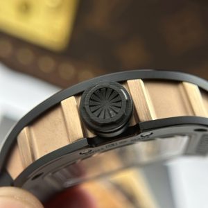 Đồng Hồ Richard Mille Replica 11 RM035 Americas Toro Vỏ Gốm Đen Dây Cao Su Xưởng ZF 40x48mm (2)