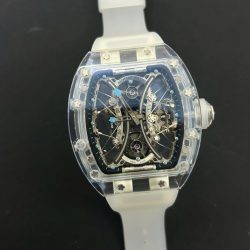 Đồng Hồ Richard Mille Replica 11 RM53-02 Tourbillon Vỏ Sapphire Trắng 43mm (2)