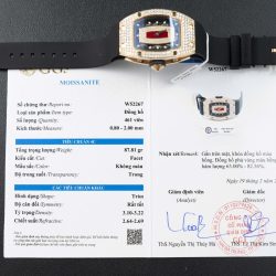 Đồng Hồ Richard Miller RM007 Chế Tác Bọc Vàng Thật + Đính Kim Cương Moissanite 36mm (2)