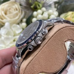 Đồng Hồ Rolex Chế Tác Daytona 126599TSA Bọc Vàng Trắng 18K Đá Sapphire Xanh Nhân Tạo 40mm (1)