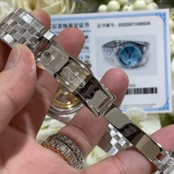 Đồng Hồ Rolex Chế Tác Land-Dweller 127286TBR Bọc Vàng Trắng 18K Kim Cương Moissanite 40mm (1)