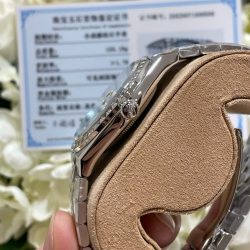 Đồng Hồ Rolex Chế Tác Land-Dweller 127286TBR Bọc Vàng Trắng 18K Kim Cương Moissanite 40mm (1)