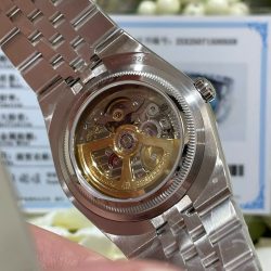 Đồng Hồ Rolex Chế Tác Land-Dweller 127286TBR Bọc Vàng Trắng 18K Kim Cương Moissanite 40mm (1)