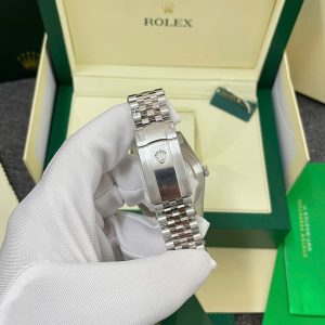 Đồng Hồ Rolex DateJust 126334 Mặt Xà Cừ Đính Đá Replica 11 Nhà Máy Clean 41mm (2)
