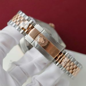 Đồng Hồ Rolex DateJust Mặt Chocolate Chế Tác Bọc Vàng Hồng Xưởng GM 36mm (2)