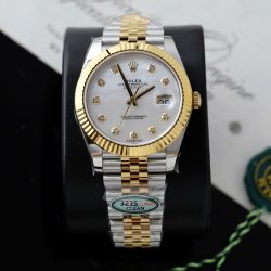 Đồng Hồ Rolex DateJust Replica Cao Cấp Mặt Khảm Xà Cừ Dây Đeo Jubilee Nhà Máy GM 41mm (1)