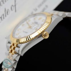 Đồng Hồ Rolex DateJust Replica Cao Cấp Mặt Khảm Xà Cừ Dây Đeo Jubilee Nhà Máy GM 41mm (1)