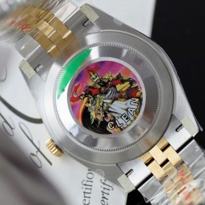 Đồng Hồ Rolex DateJust Replica Cao Cấp Mặt Khảm Xà Cừ Dây Đeo Jubilee Nhà Máy GM 41mm (1)