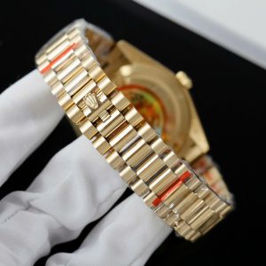 Đồng Hồ Rolex Day-Date Mặt Đen Rep 11 Trọng Lượng 184 Grams Nhà Máy QF 40mm (2)