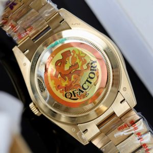 Đồng Hồ Rolex Day-Date Mặt Đen Rep 11 Trọng Lượng 184 Grams Nhà Máy QF 40mm (2)