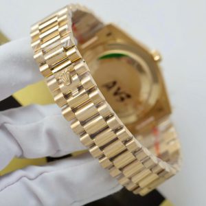 Đồng Hồ Rolex Day-Date Rep 11 Mặt Trắng Cọc Số La Mã Xưởng GM 40mm (5)