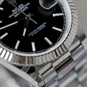 Đồng Hồ Rolex Day-Date Replica 11 Mặt Đen Cọc Số Dạ Quang Xưởng GM 40mm (12)