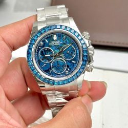 Đồng Hồ Rolex Daytona Arolla Challenge Blue Replica 11 Đính Đá Màu Xanh Blue 40mm (2)